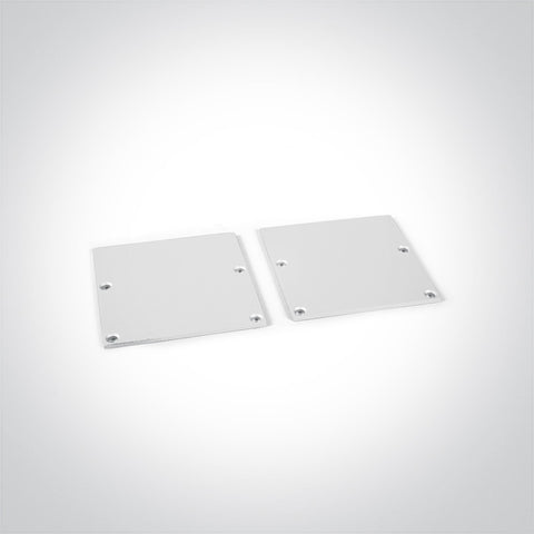 Profil Alu + capac opal PC, capace, pentru benzi de 45 mm 2m