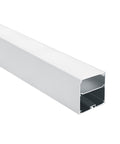 Profil Alu + capac opal PC, capace, pentru benzi de 45 mm 2m
