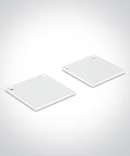 Profil Alu + capac opal PC, capace, 2m, alb