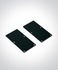 Profil Alu + capac opal PC, capace, 2m, negru