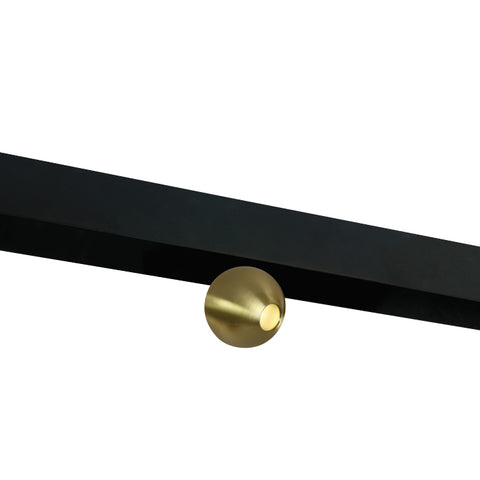 Bilă 1 LED 7W 560lm 930 IP20 48VDC 36° alamă periată