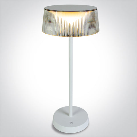 Flam LED 2W 200lm 3000K Comutator tactil Dimm IP44, alb