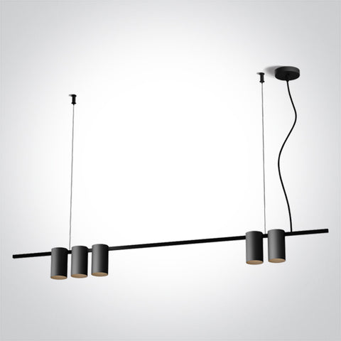 Sigo 5x7W MR16 GU10 110-240V negru L=1000mm