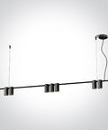 Sigo 7x7W MR16 GU10 110-240V negru L=1500mm