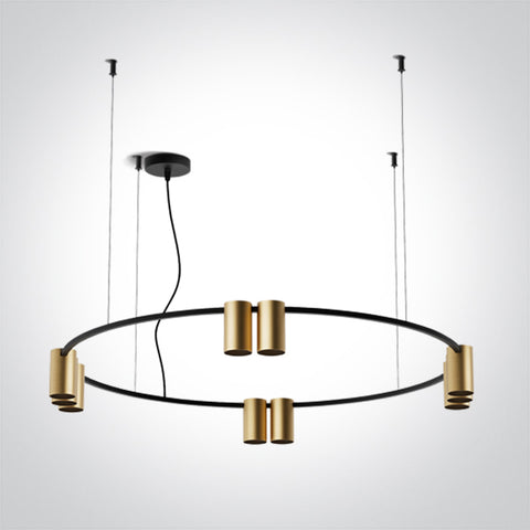 Sigo RD 10x7W MR16 GU10 110-240V negru-alama