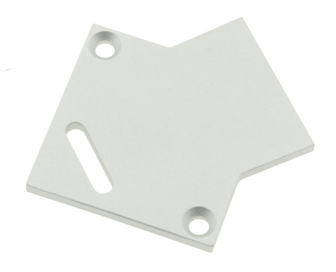 Profile end cap TBE square with longhole incl. screws
