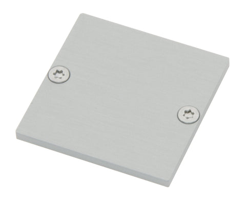 Profile end cap CLR flat closed incl. Screws