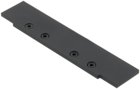 Capac profil LBG plat inchis / negru, incl. 4x Torx M2,5