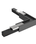 48V SLIM TRACK L-CORNER HOR. NEGRU