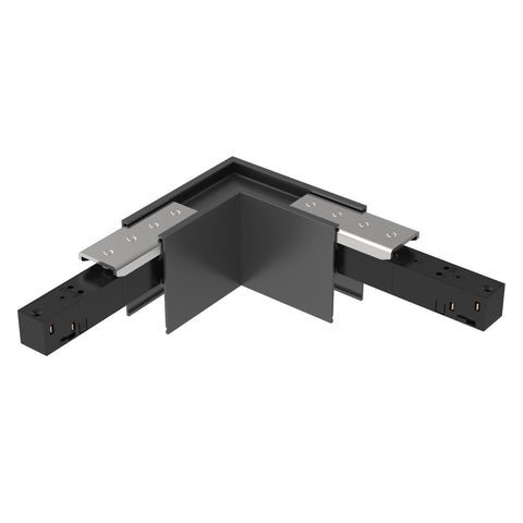 48V BASIC TRACK L-CORNER HOR. NEGRU
