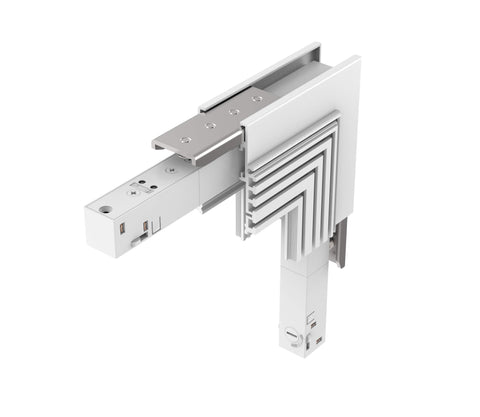 48V TRACK FĂRĂ CADRE L-CORNER VER. ALB