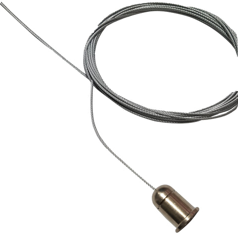 Suspendare Linux GR 5m lung Ø 1,5mm cu niplu si manson tavan