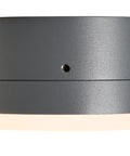 Zelda LED Round Large 12W 740lm 3000K ECG IP54 antracit