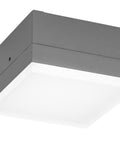 Zelda LED Square Large 12W 740lm 3000K ECG IP54 antracit
