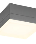 Zelda LED Square Large 12W 740lm 3000K ECG IP54 antracit