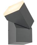 Evo LED Square Up 8W 400lm 3000K ECG IP54 antracit