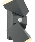Evo LED Square Up/Down PIR 12,5W 750lm 3000K IP54 antracit