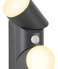 Evo LED Round Up/Down PIR 12,5W 750lm 3000K IP54 antracit