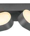 Lea LED Double 13W 600lm 3000K ECG IP54 antracit