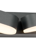 Lea LED Double 13W 600lm 3000K ECG IP54 antracit