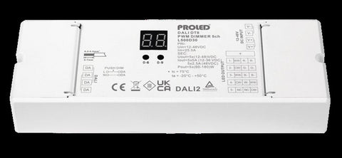 Dimmer Dali DT8 PWM 5 canale, 12-48VDC
