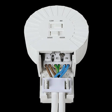 Downlight Actor XS 5,5/8W 830/840 115lm/W, IP54, Ø-123mm, WH