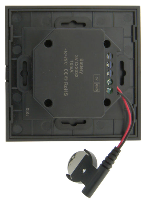 LED RF Controller Mono - wall transmitter black