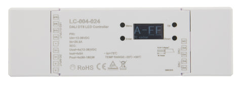 Dimer LED DALI PWM  4 canale | DT8 cu OLED Display