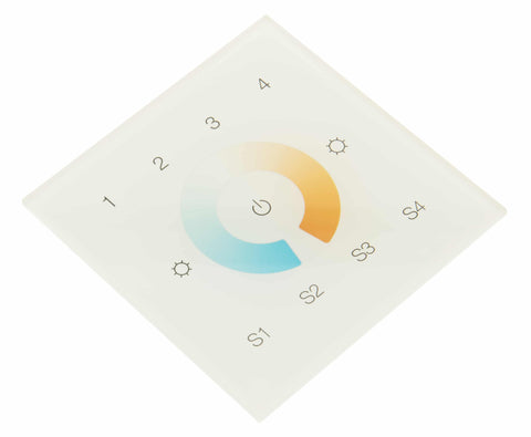 LED DALI Controller Touch DW DT8 - 4 Zone (Groups)