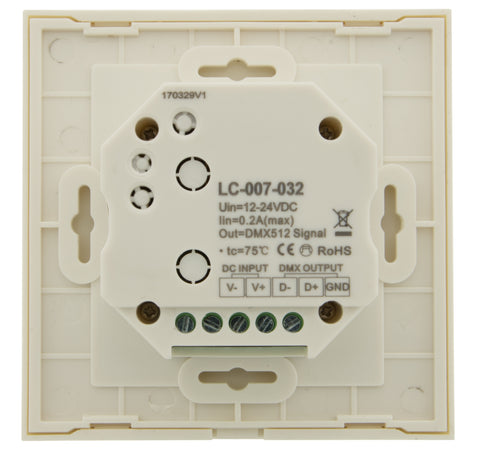 LED DMX Controller Touch DW - White