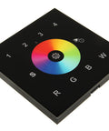 LED DMX WiFi Controller Touch RGBW 4 Zones - black