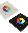 LED DMX WiFi Controller Touch RGBW 4 Zones - black