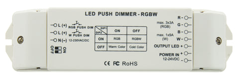 LED Push Dimmer RGBW