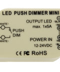 LED Push Dimmer Mini Mono