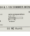 LED Push & 1-10V Dimmer Mini Mono