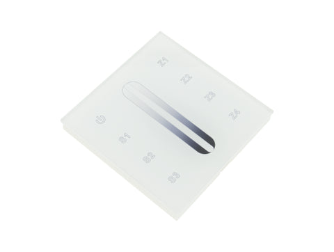 LED RF WiFi Controller Touch MONO - 4 zones - white