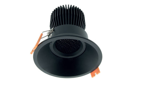LED Downlight 95 High Output WW (Warm White), Black, IP43