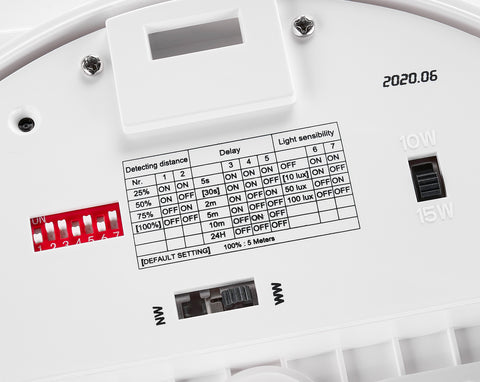 ELEGANCE Round 2 EVOlution 15W/10W 3K/4K Sensor IP54 white