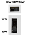 Elegance DISC LED 10W/18W/24W 3/4K CRI90 IP20 dim alb