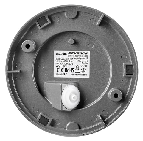 ALMERIA Medium 23W 1429lm 3000K 230V LED IP54 antracit
