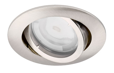 MY68 Round, MR16, GU5,3, 50W, IP20, reglabil, nichel satinat