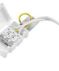 GU10 Socket 230V with plug-in terminal and protective cap