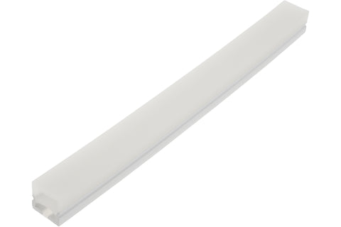Profil din silicon LED Patrat 16 x 16 mm / alb