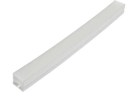 Profil silicon LED plat 16 x 16 mm / alb