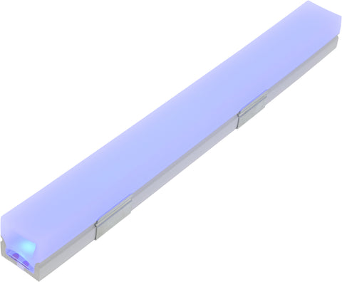 Profil din silicon LED Patrat 19 x 19 mm / alb
