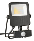 CAPRI LED Basic 30W, 3300lm, 3000K, senzor, IP65, negru