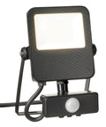 CAPRI LED Basic 30W, 3300lm, 3000K, senzor, IP65, negru