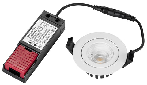 PUNTO LED 8W 760lm 830 36° 230V IP65/IP20 dimabil alb