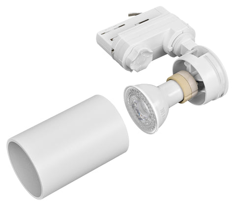 MEVIA GU10 10W spot șină 3PH alb