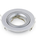 Recessed spot GU10 round, silber grey